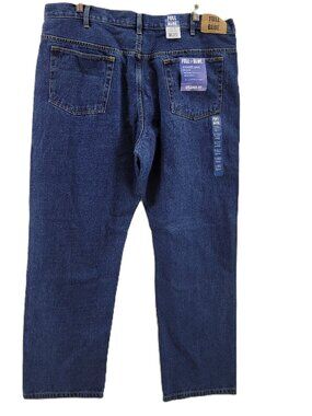 Full Blue Jeans Men's 42x32 Blue Denim Relaxed Fit 100% Cotton Work Casual Jean